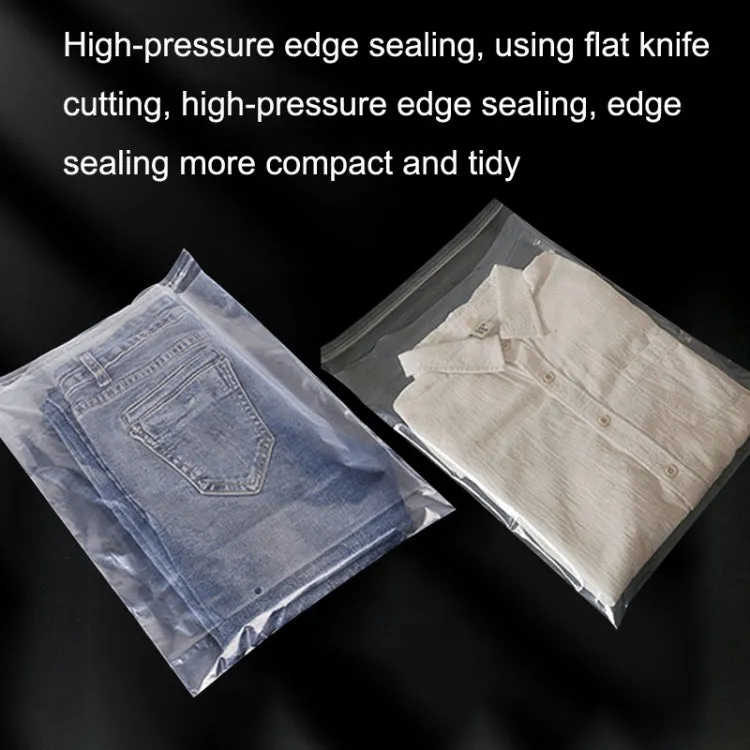 100 PCS / Set PE Clothing Packaging Bag Transparent Self-Stick Bag Jewelry Plastic Sealed Bag, Size:, Specification: 30x42cm