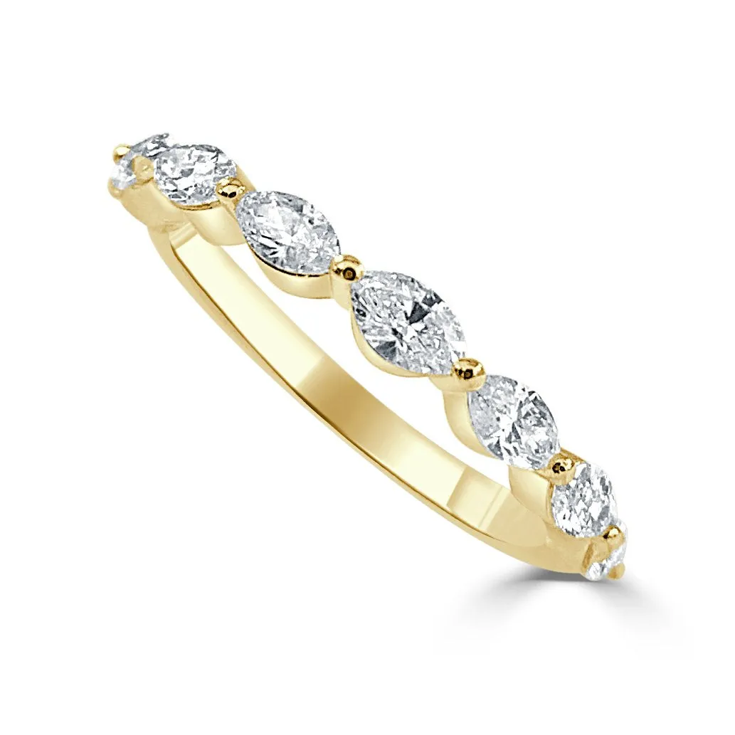 14k Gold & Marquise Diamond Ring