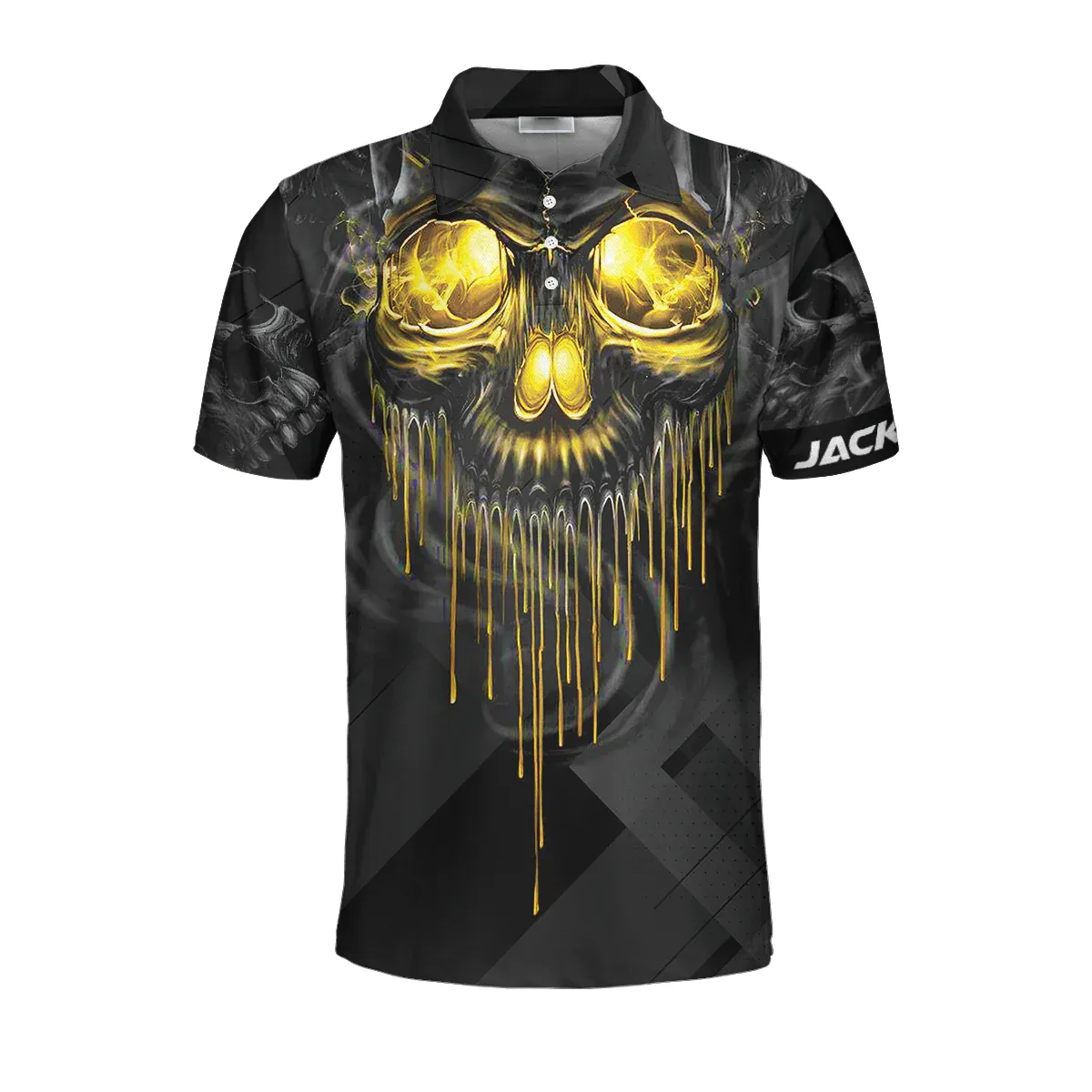 3D All Over Print Billiards Pool Player Skull Custom Polo Shirt, Skull Shirt, Best Shirt for Billiard Player