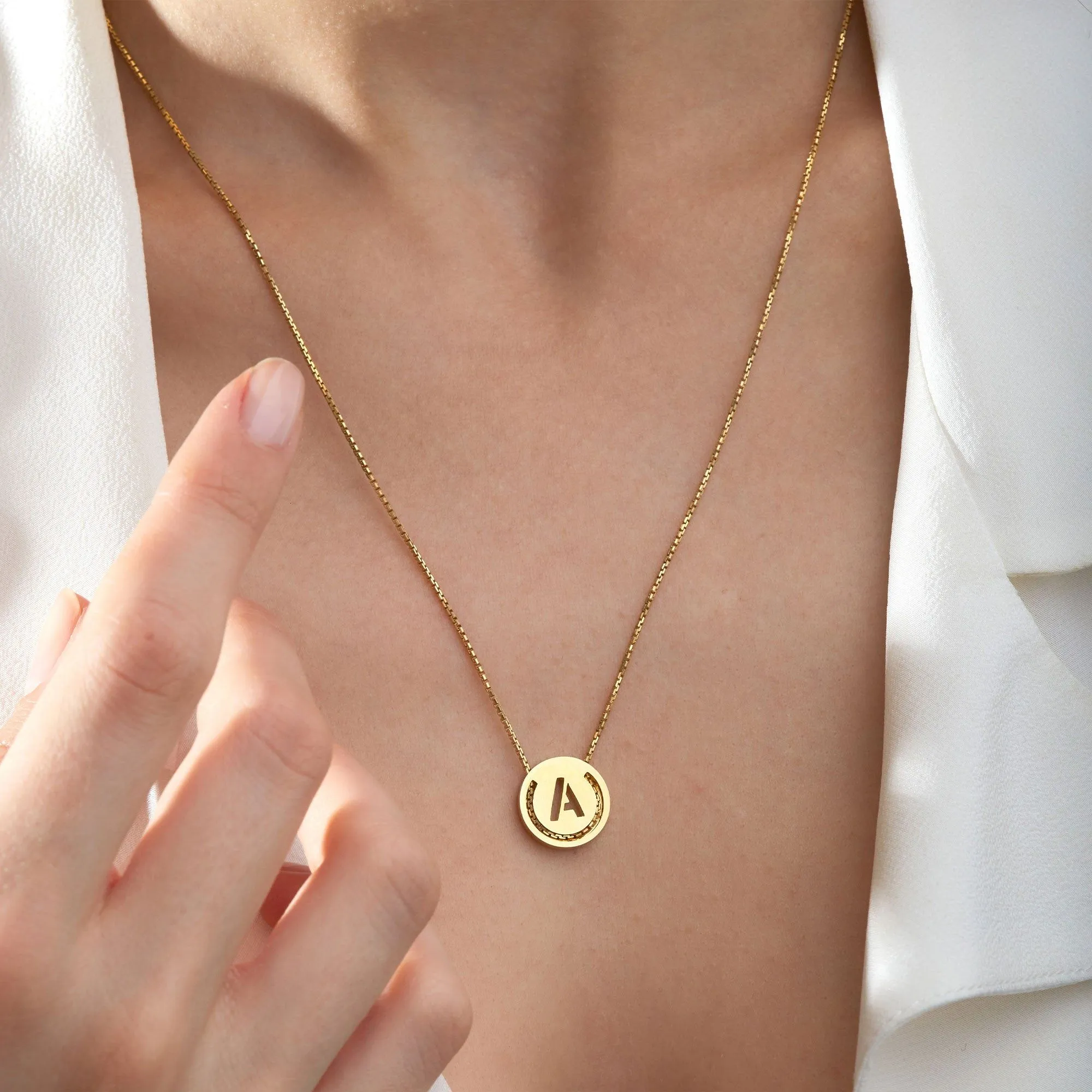 ABC's - R 18K Gold Plated Necklace