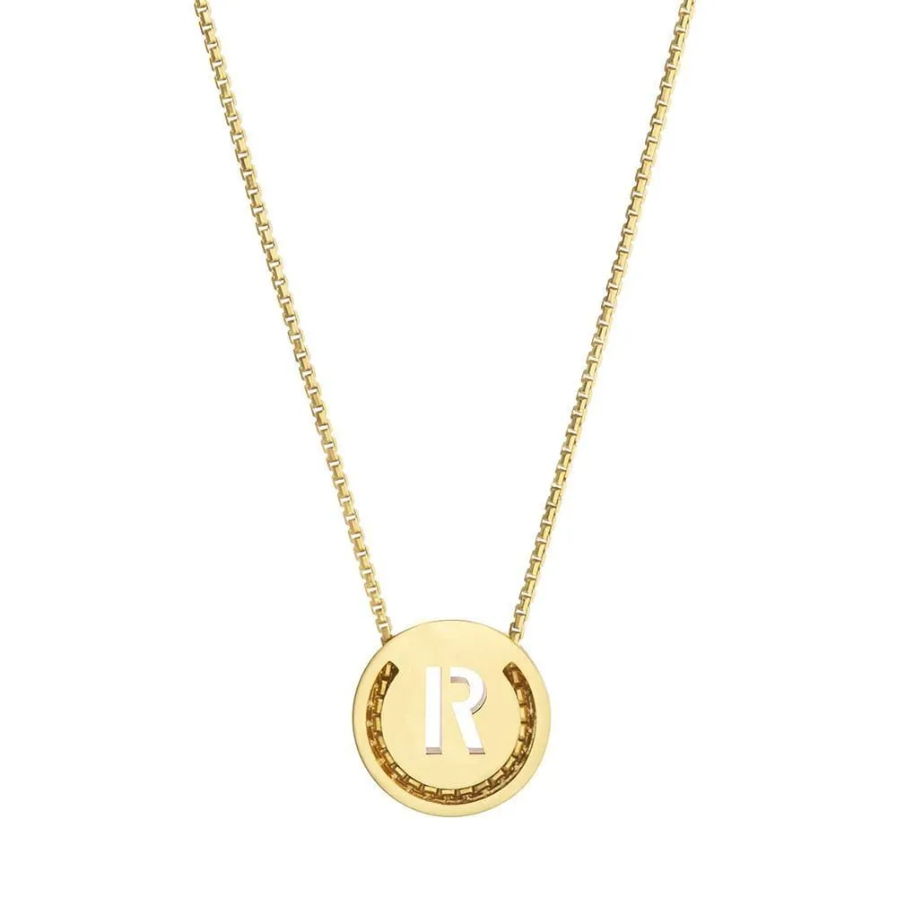 ABC's - R 18K Gold Plated Necklace