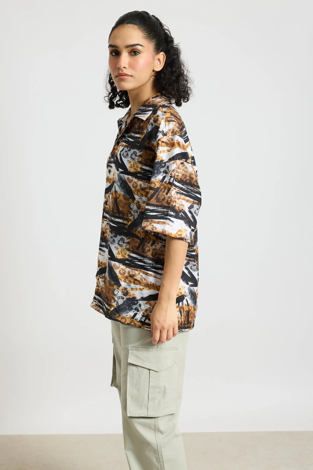 Animal Print Women's Resort Shirt