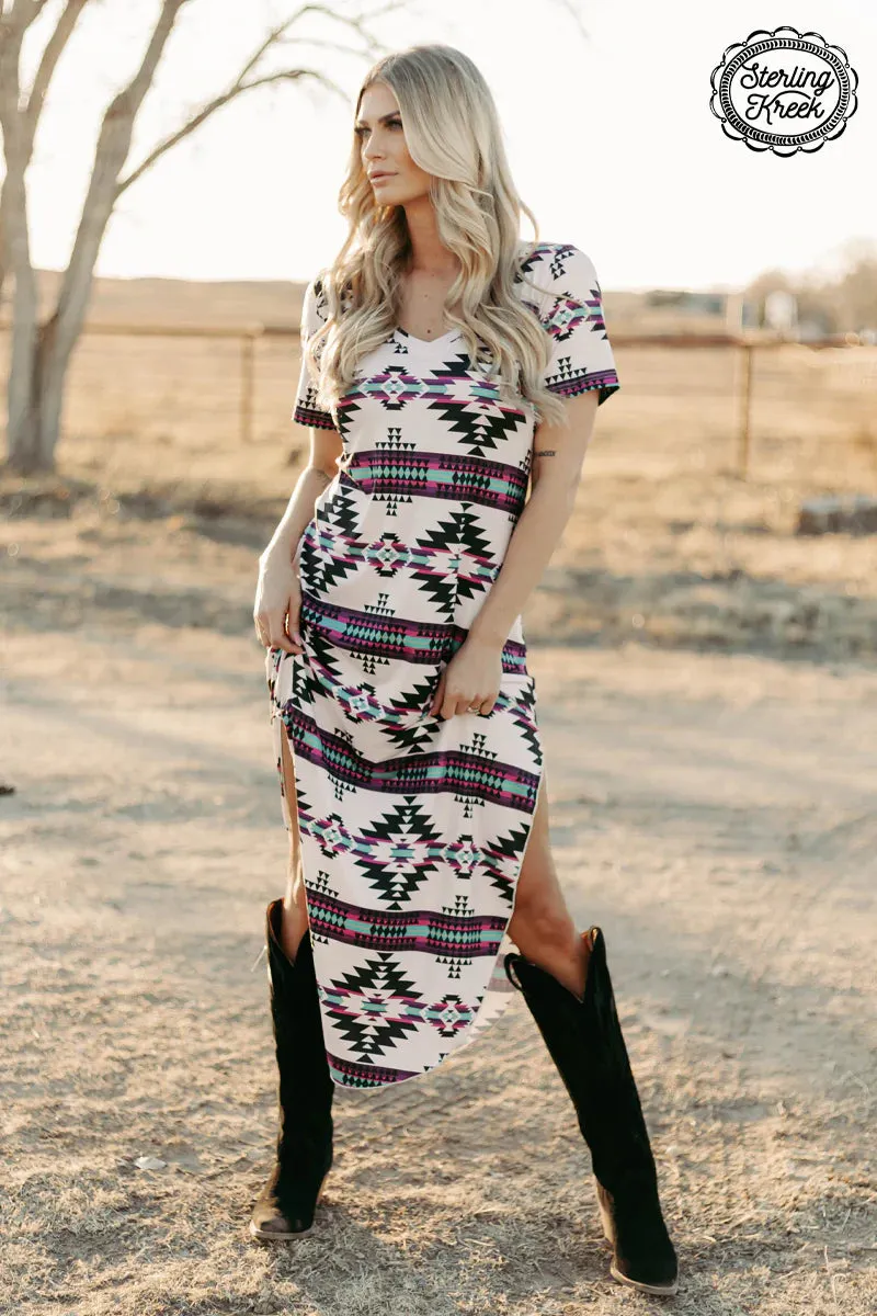 AZTEC OUTSKIRTS MAXI DRESS