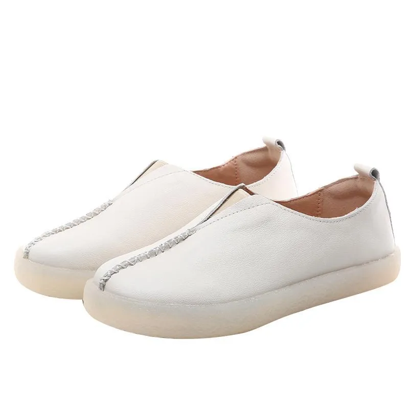 Babakud Flat Leather Soft Bottom Casual Shoes 34-43