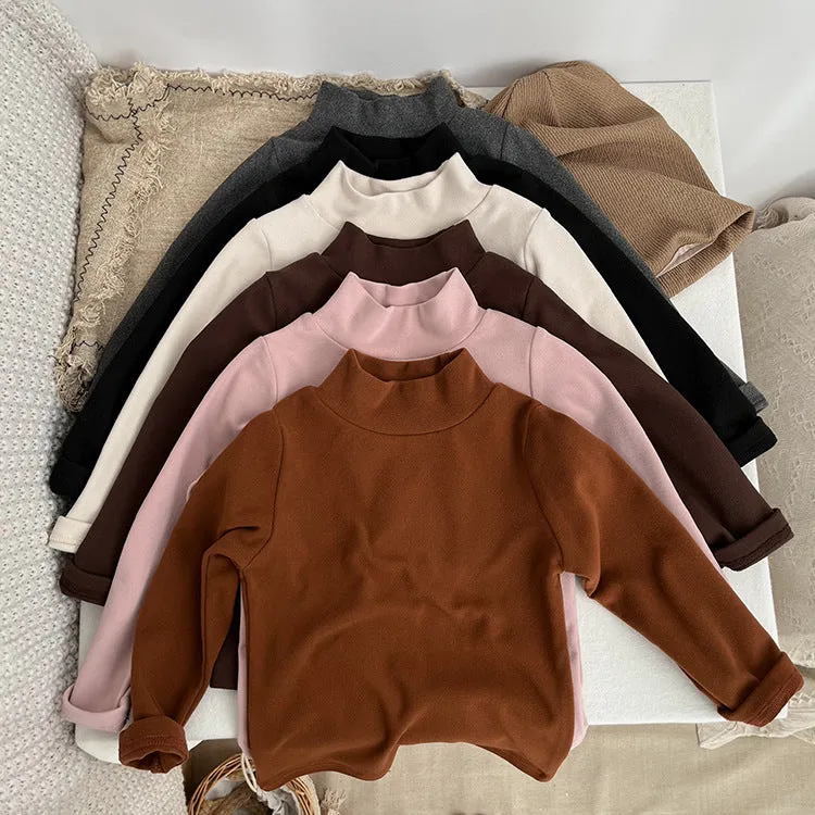 Baby Kid Girls Boys Solid Color Tops Wholesale 23113029