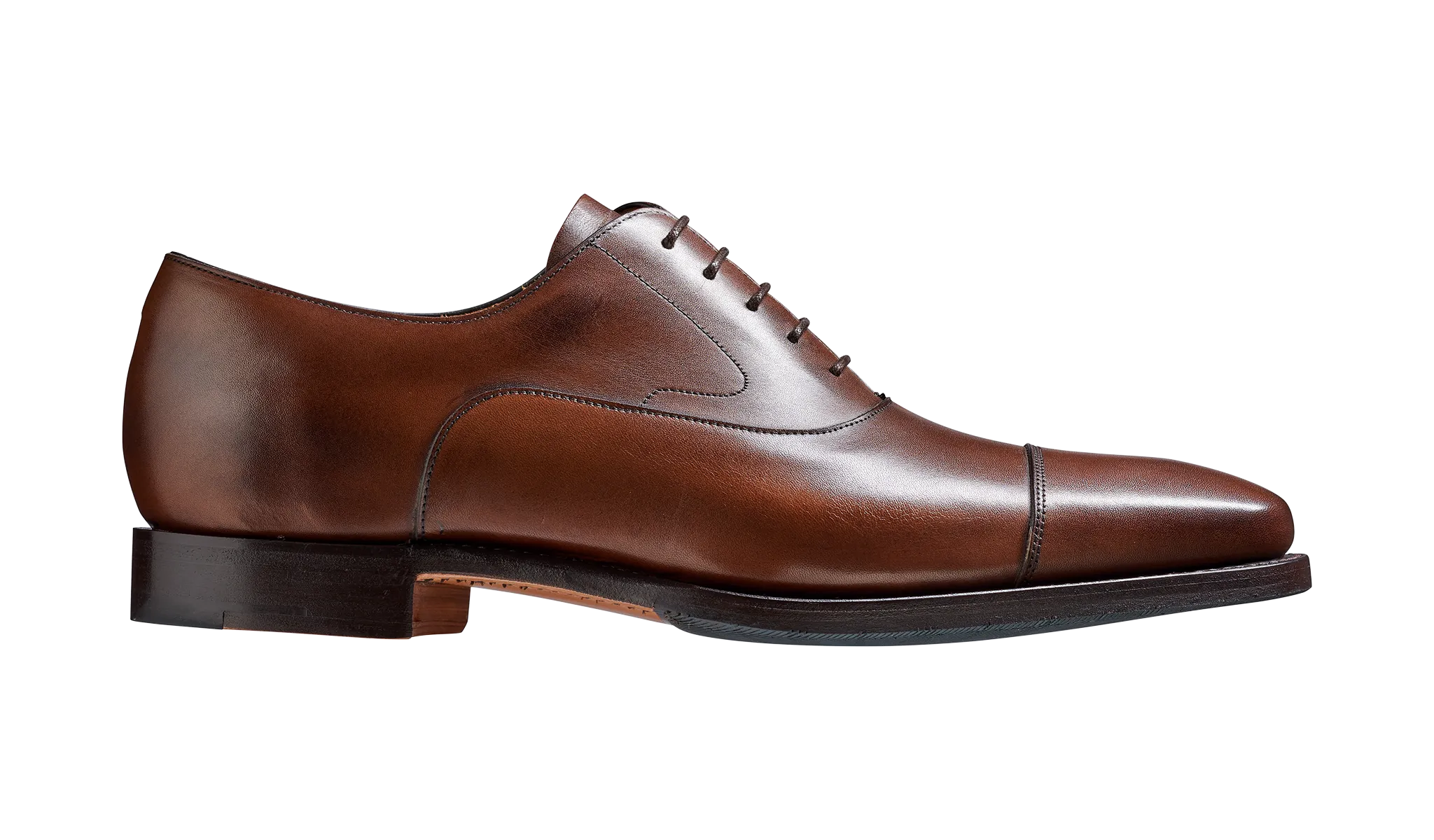 Barker Wright Derby Shoe -  Walnut Calf