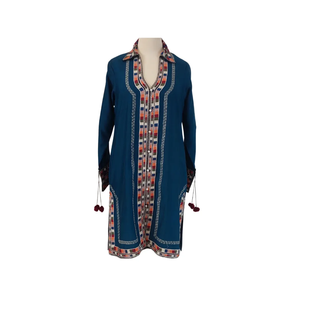 Berdi Blue Embroidered 2 Piece Outfit | Brand New |