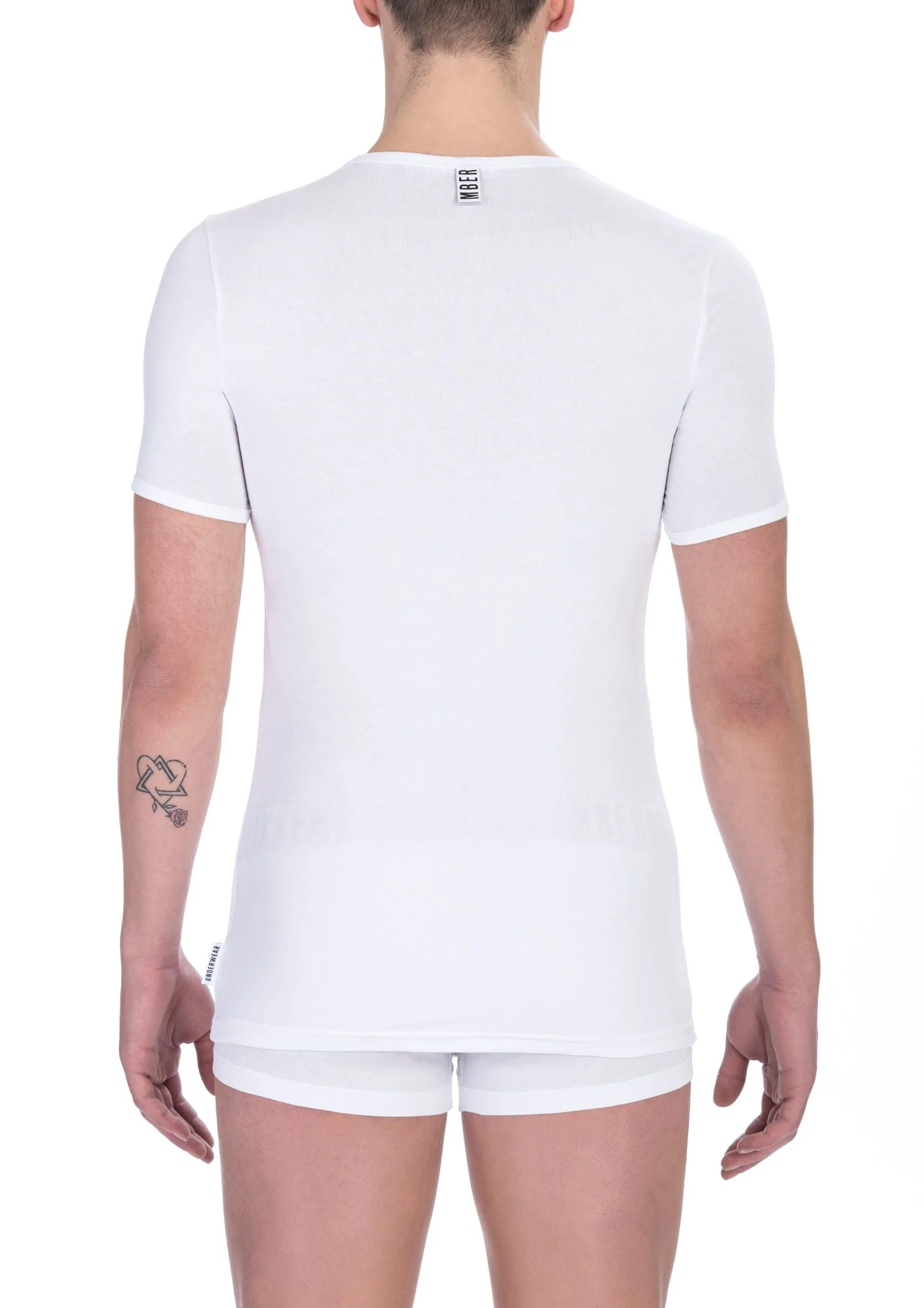 Bikkembergs White Cotton Men Men's T-Shirt