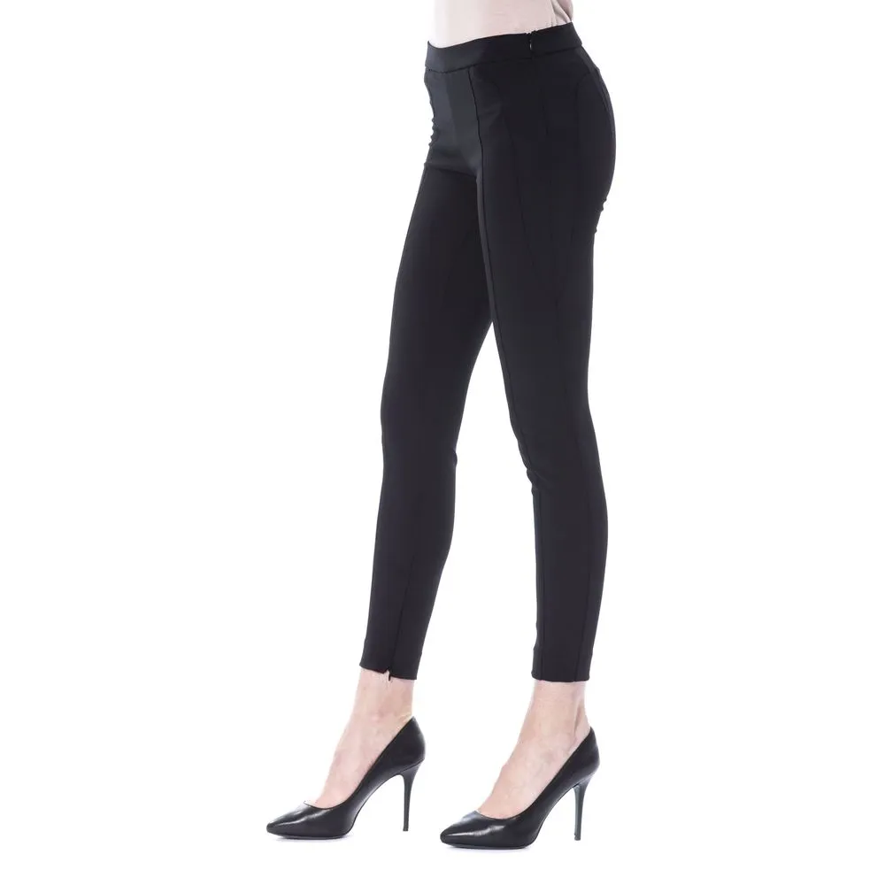 BYBLOS Black Polyester Women Women's Pants