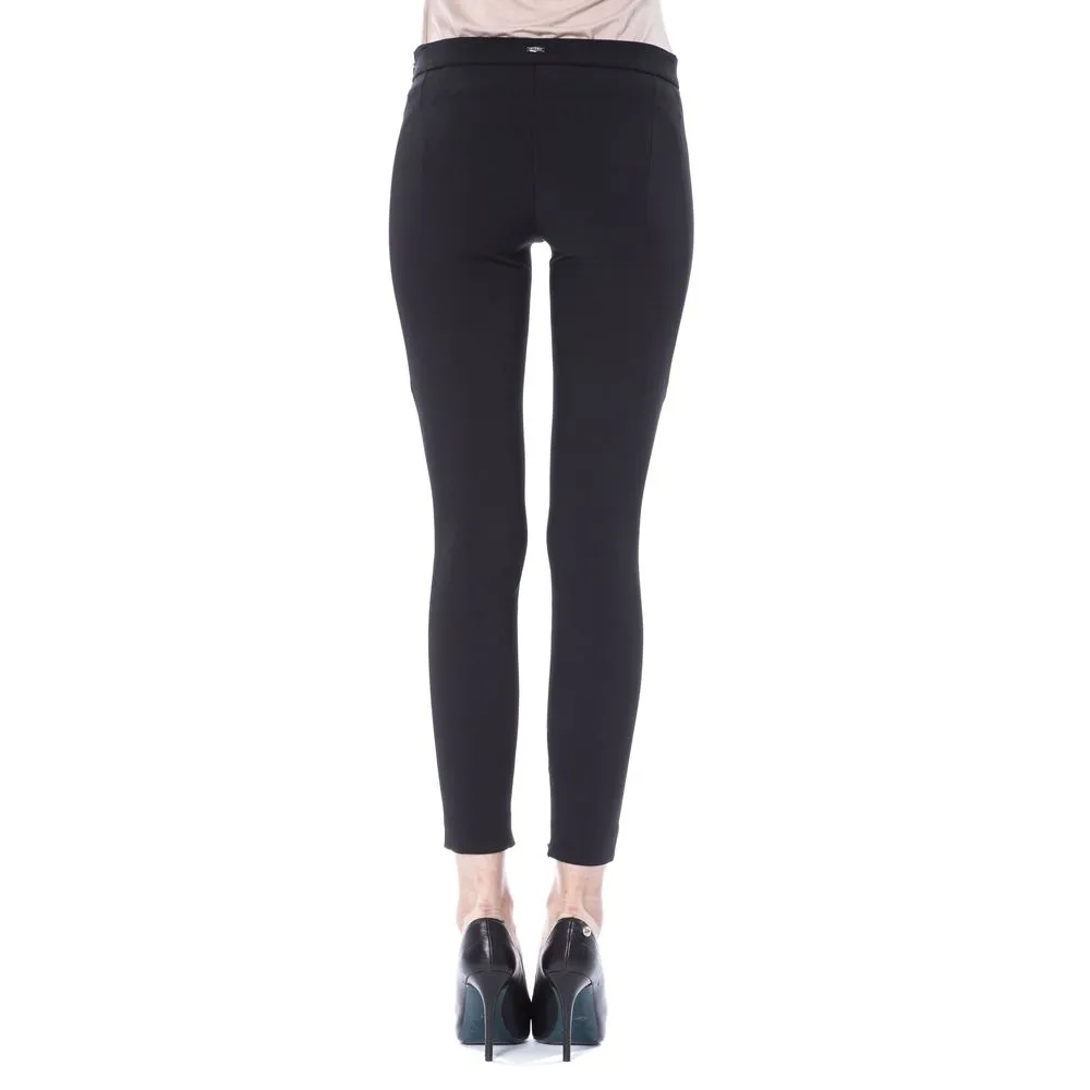 BYBLOS Black Polyester Women Women's Pants