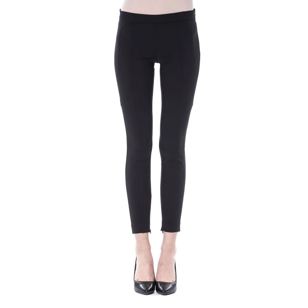 BYBLOS Black Polyester Women Women's Pants