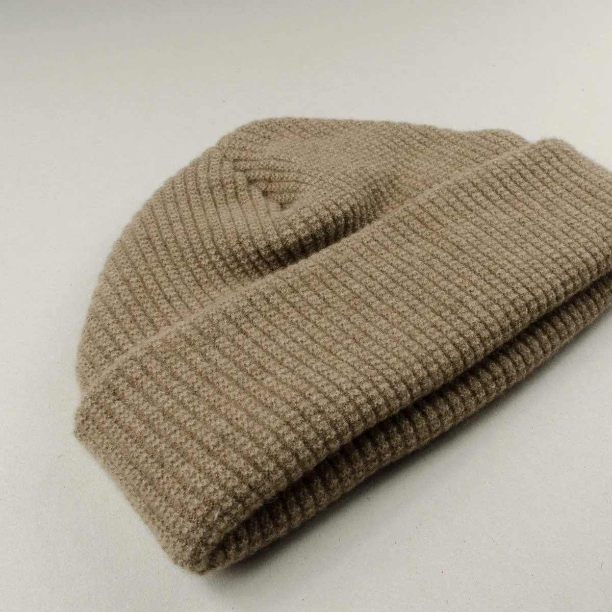 cableami - Waffle Beanie (30% Cashmere) - Beige