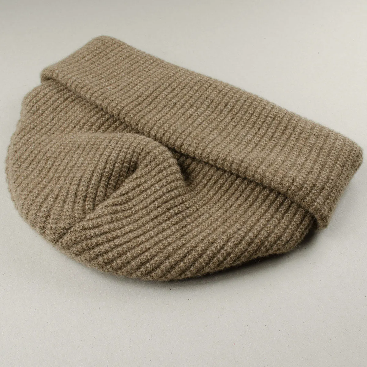 cableami - Waffle Beanie (30% Cashmere) - Beige