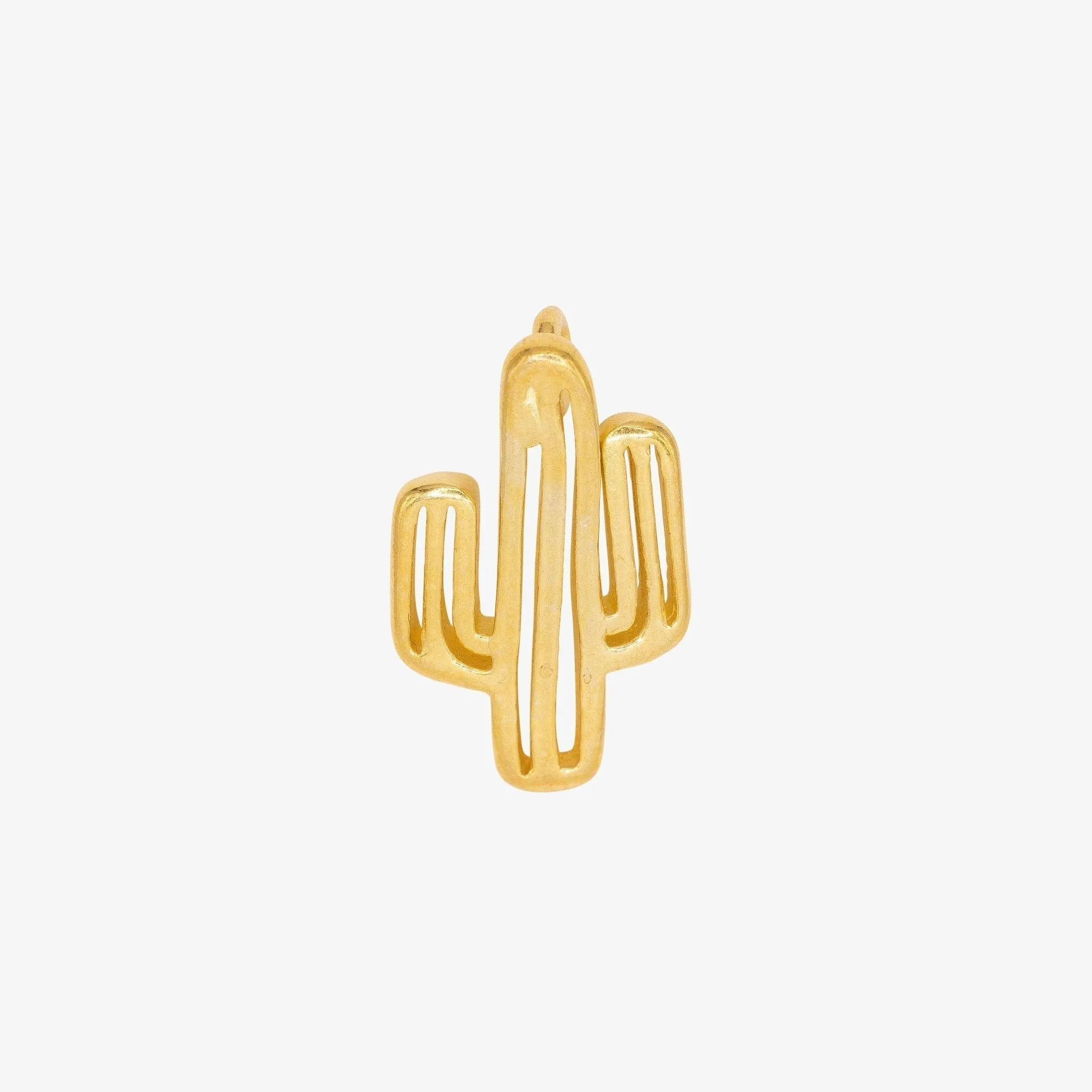 Cactus Charm Wholesale 14K Gold, Solid 14K Gold, G132