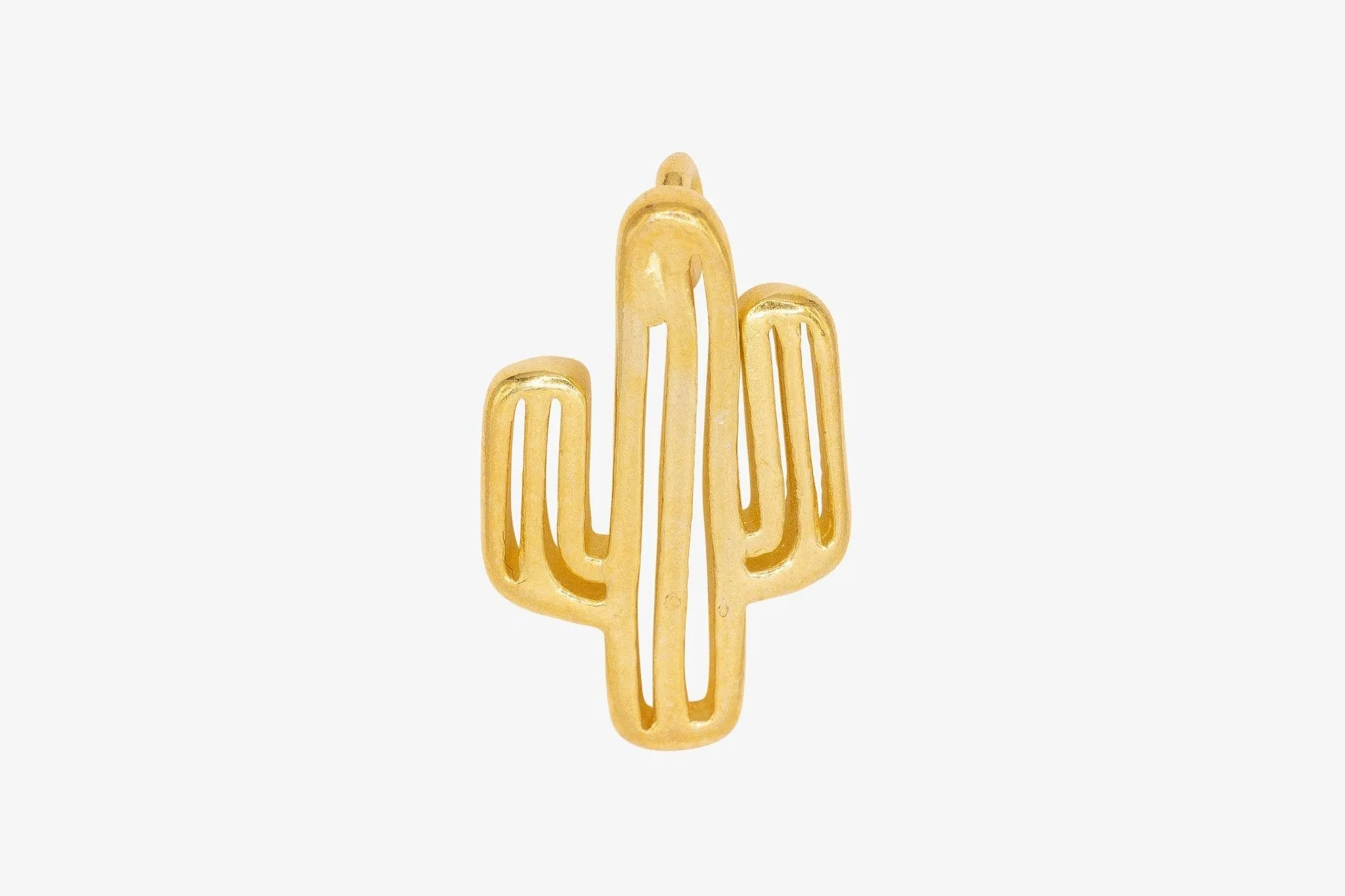 Cactus Charm Wholesale 14K Gold, Solid 14K Gold, G132