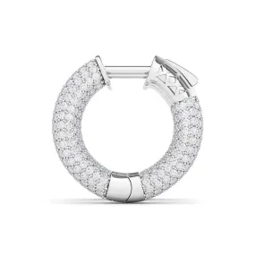 Chubby Diamond Hoop Earrings