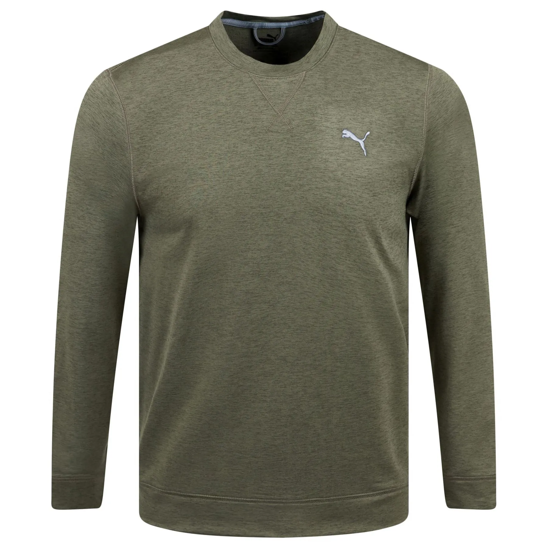 Cloudspun Heather Crewneck Dark Sage - SS23