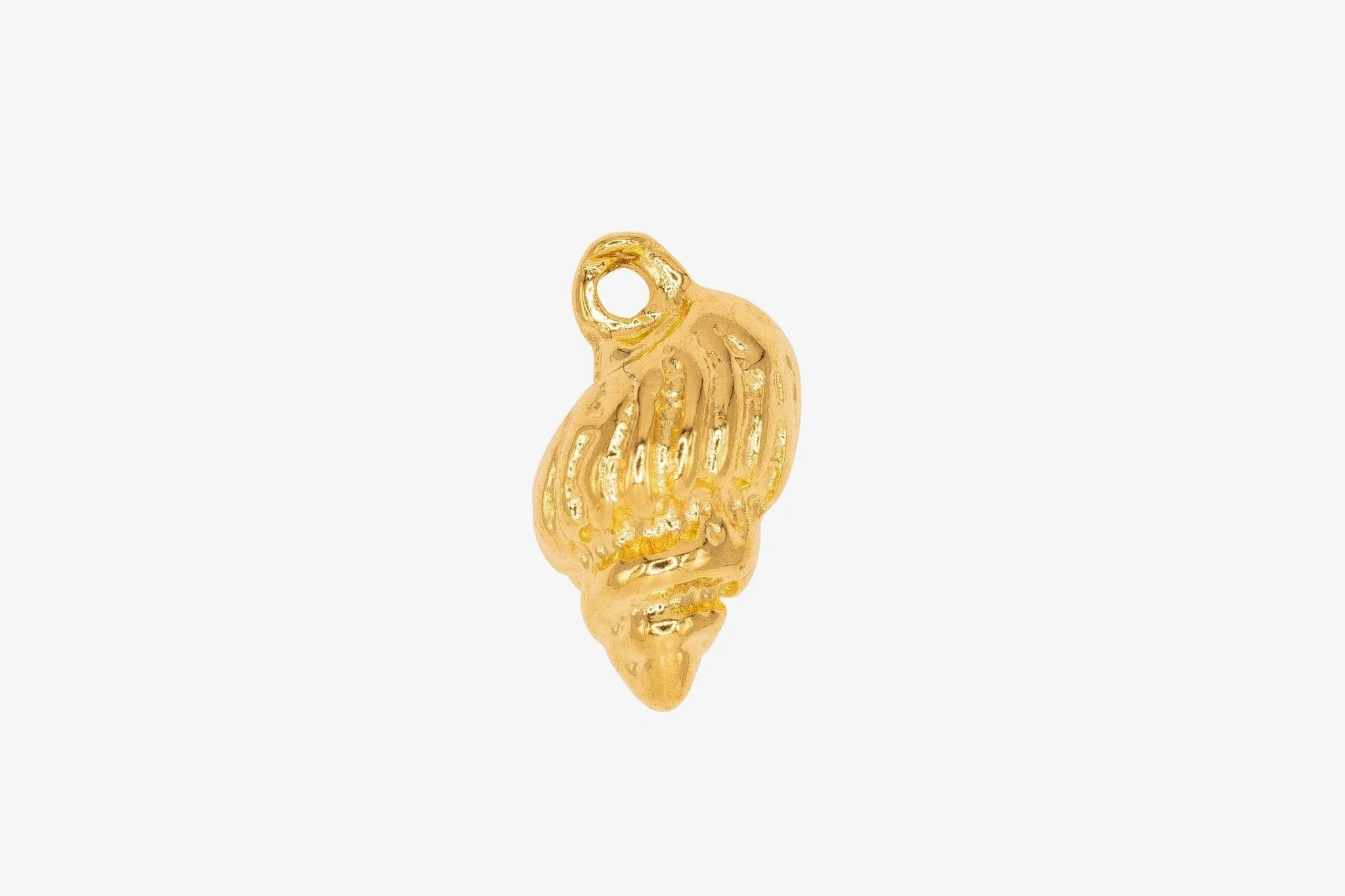 Conch Shell Charm Wholesale 14K Gold, Solid 14K Gold