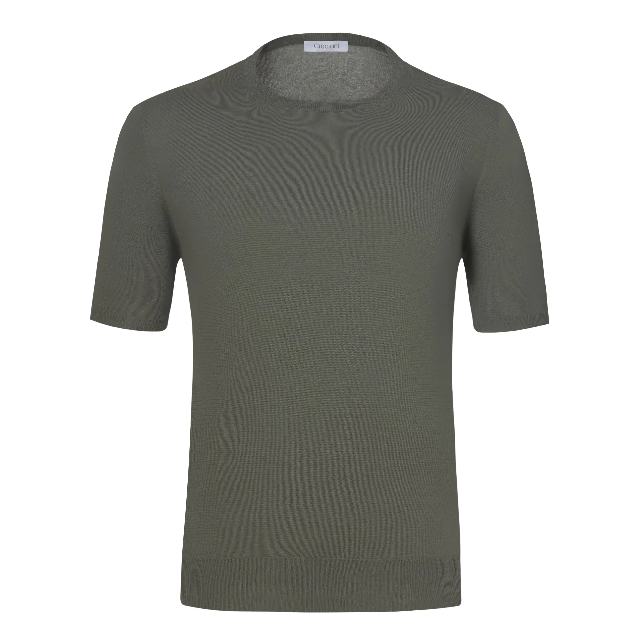 Cotton Crew-Neck T-Shirt in Green