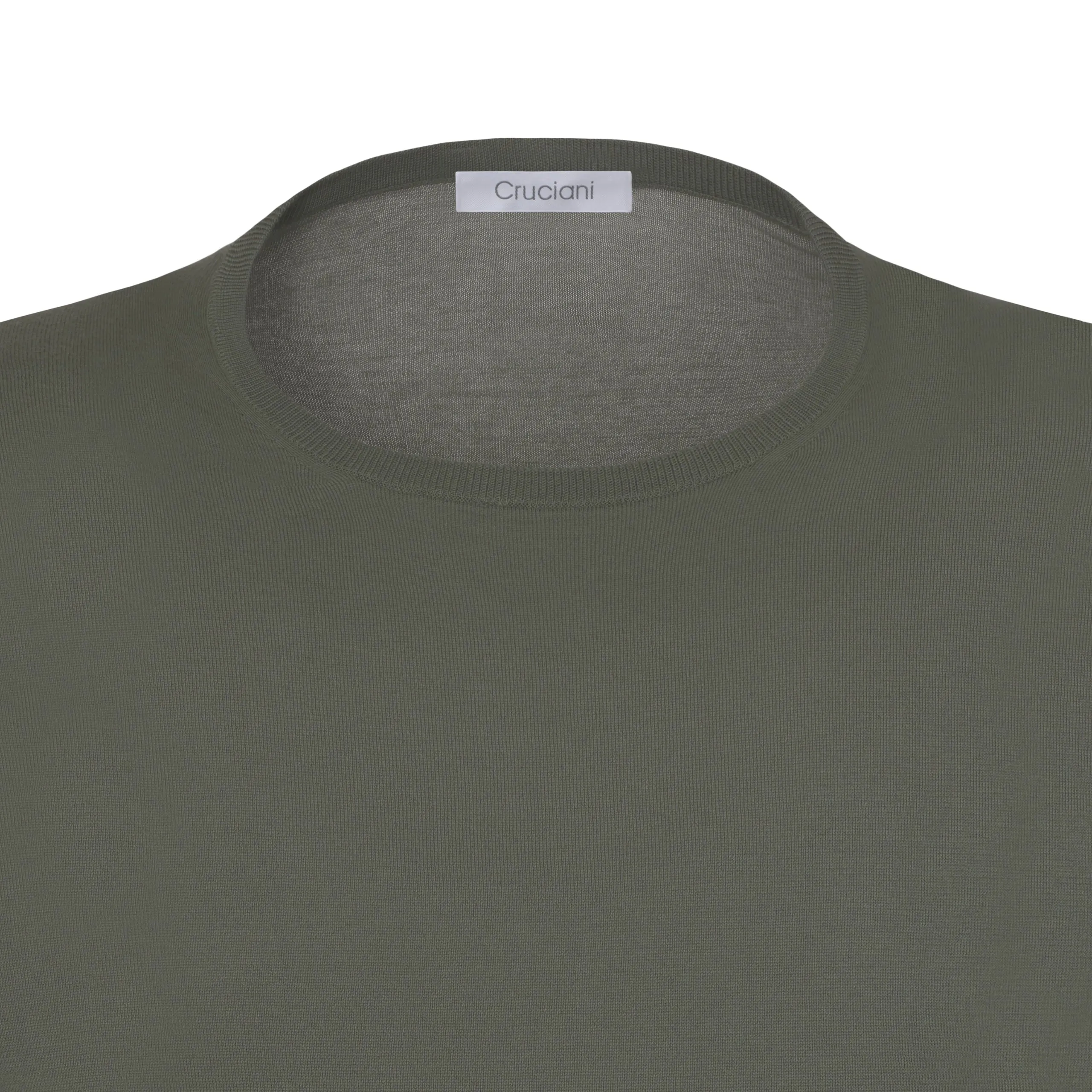 Cotton Crew-Neck T-Shirt in Green