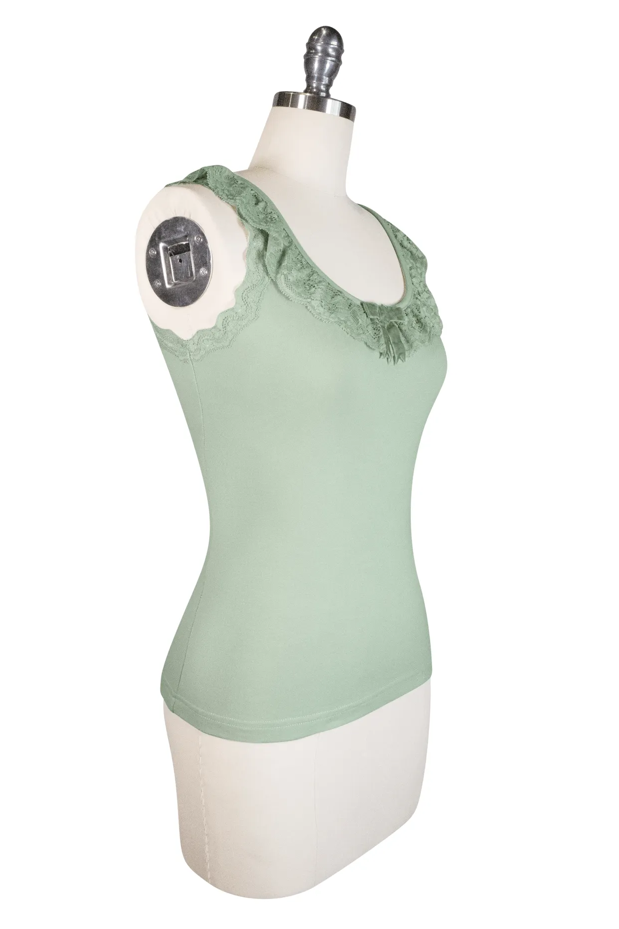 D'Amour Madam Ruffle Singlet (Green)