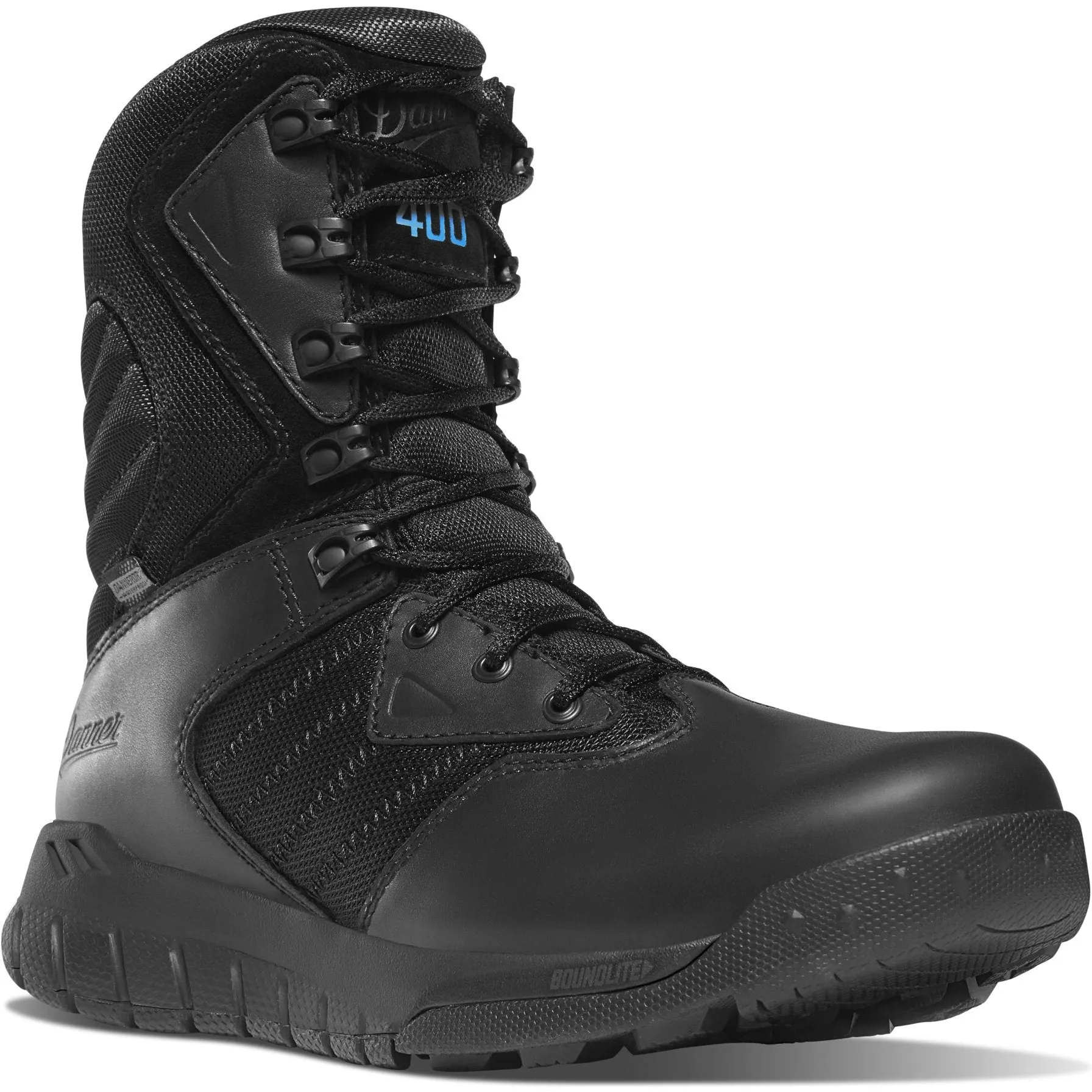 Danner Men's Instinct Tactical 8" WP 400G Side-Zip Boot- Black - 25332