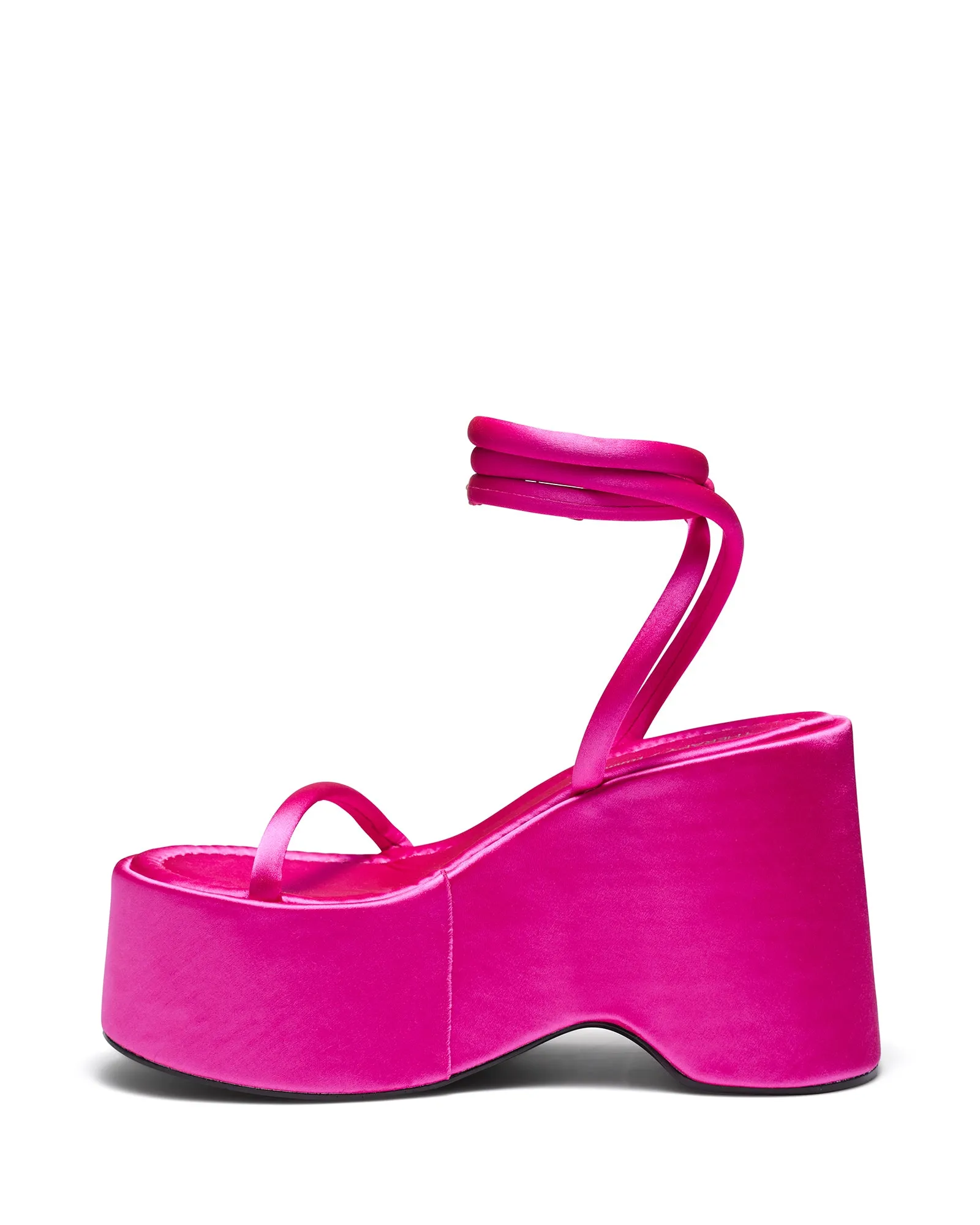 Elevate Platform Heel Pink Satin