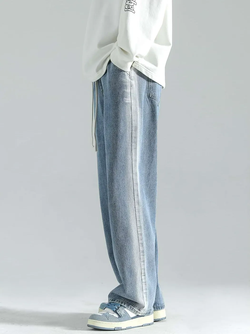 Faded Side Stripe Jeans