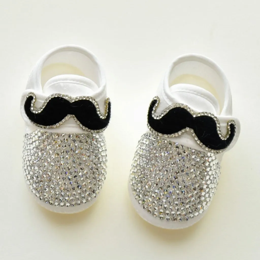 Gentleman's Mustache Baby Boy Shoes