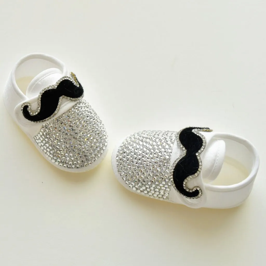 Gentleman's Mustache Baby Boy Shoes