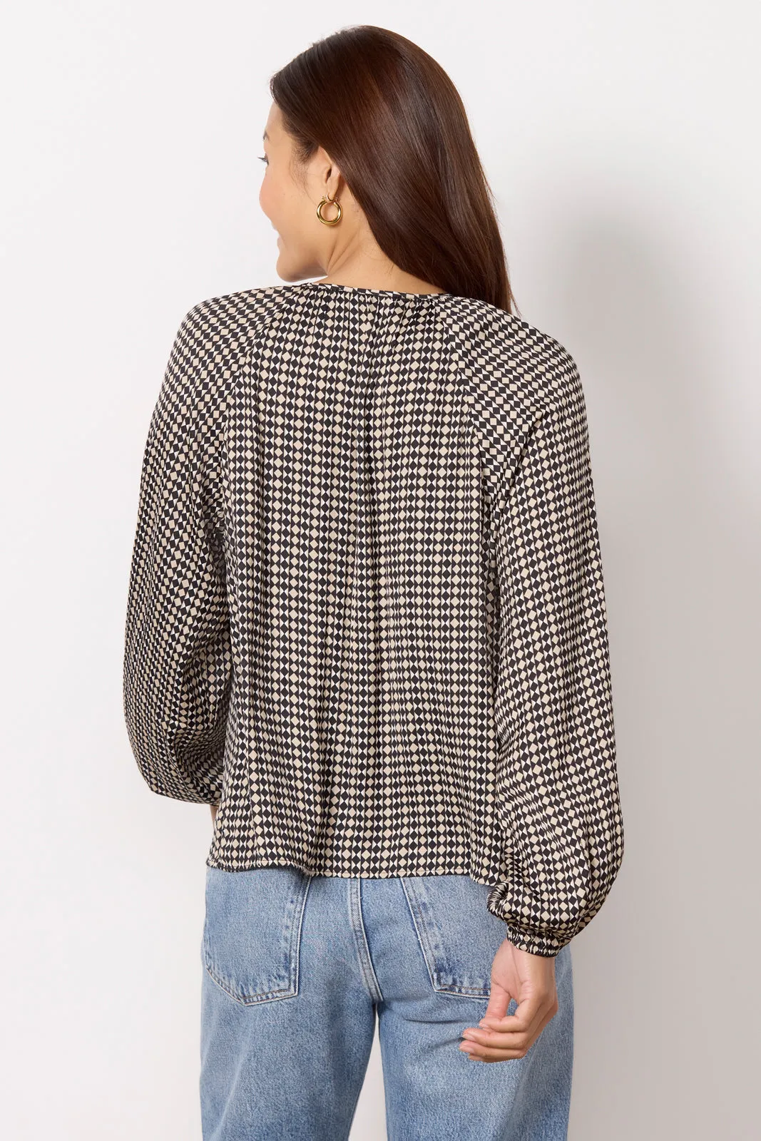 Geo Blouson Blouse