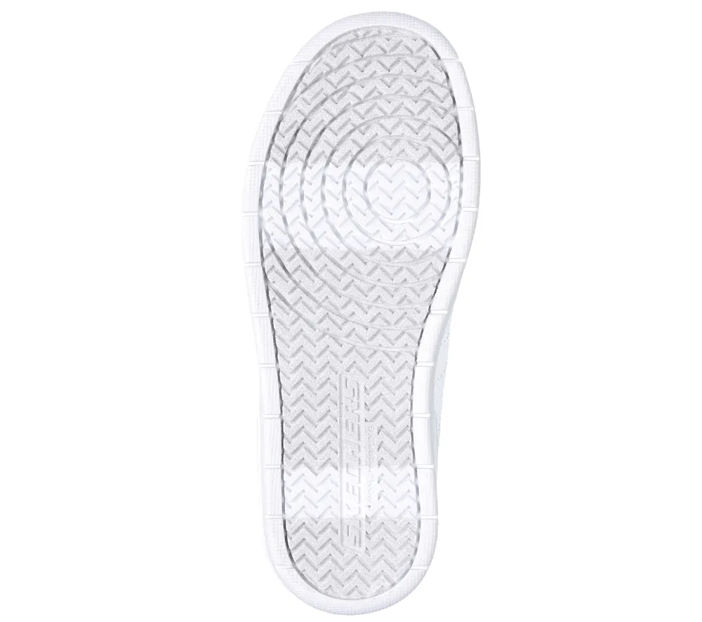 Ghete sport, copii, SKECHERS SMOOTH STREET VORREZ 405633L-WHT alb, piele ecologica