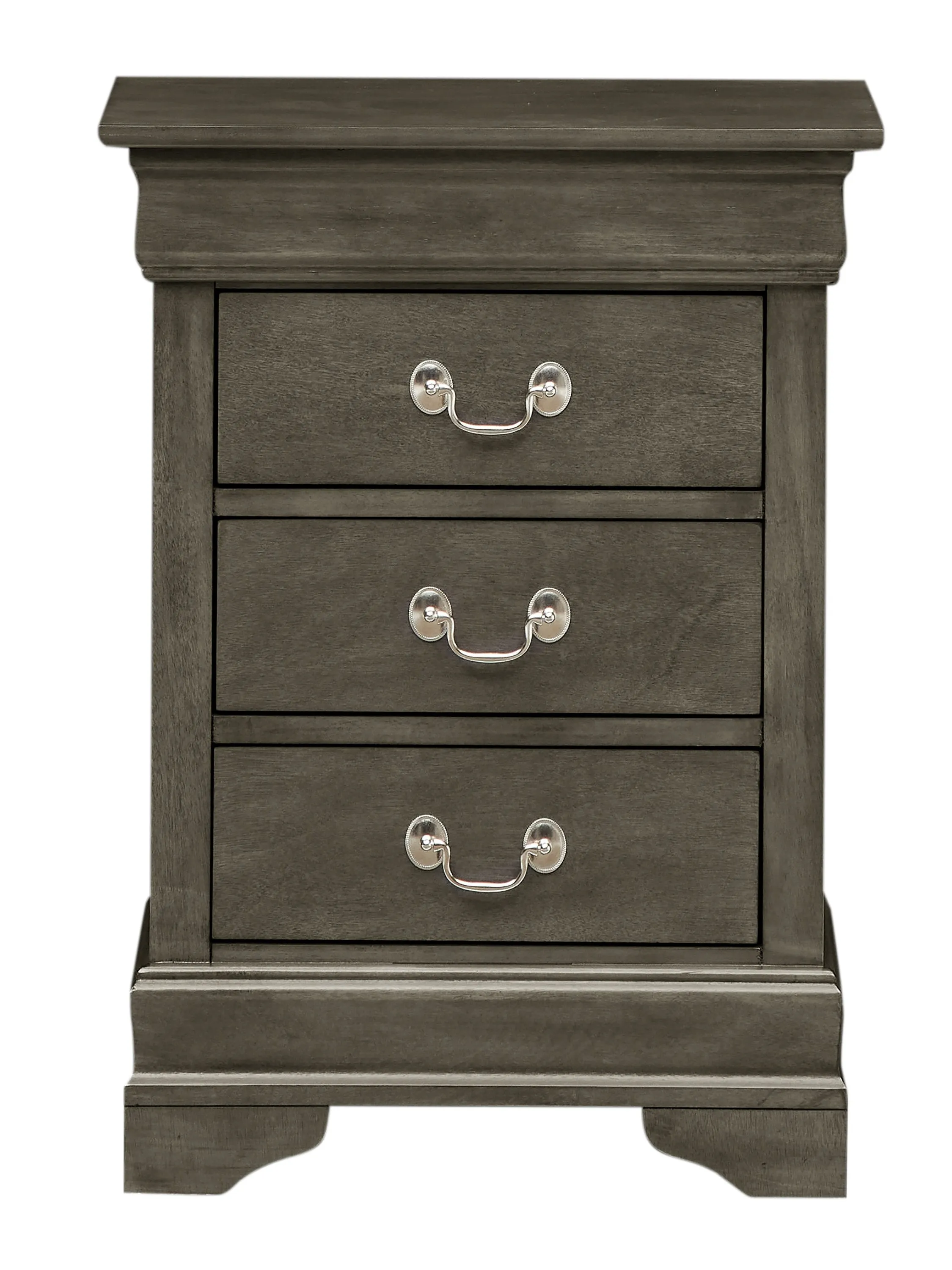 Ghungur Gray Full Storage 2pc Bedroom Set with Three Drawer Nightstand