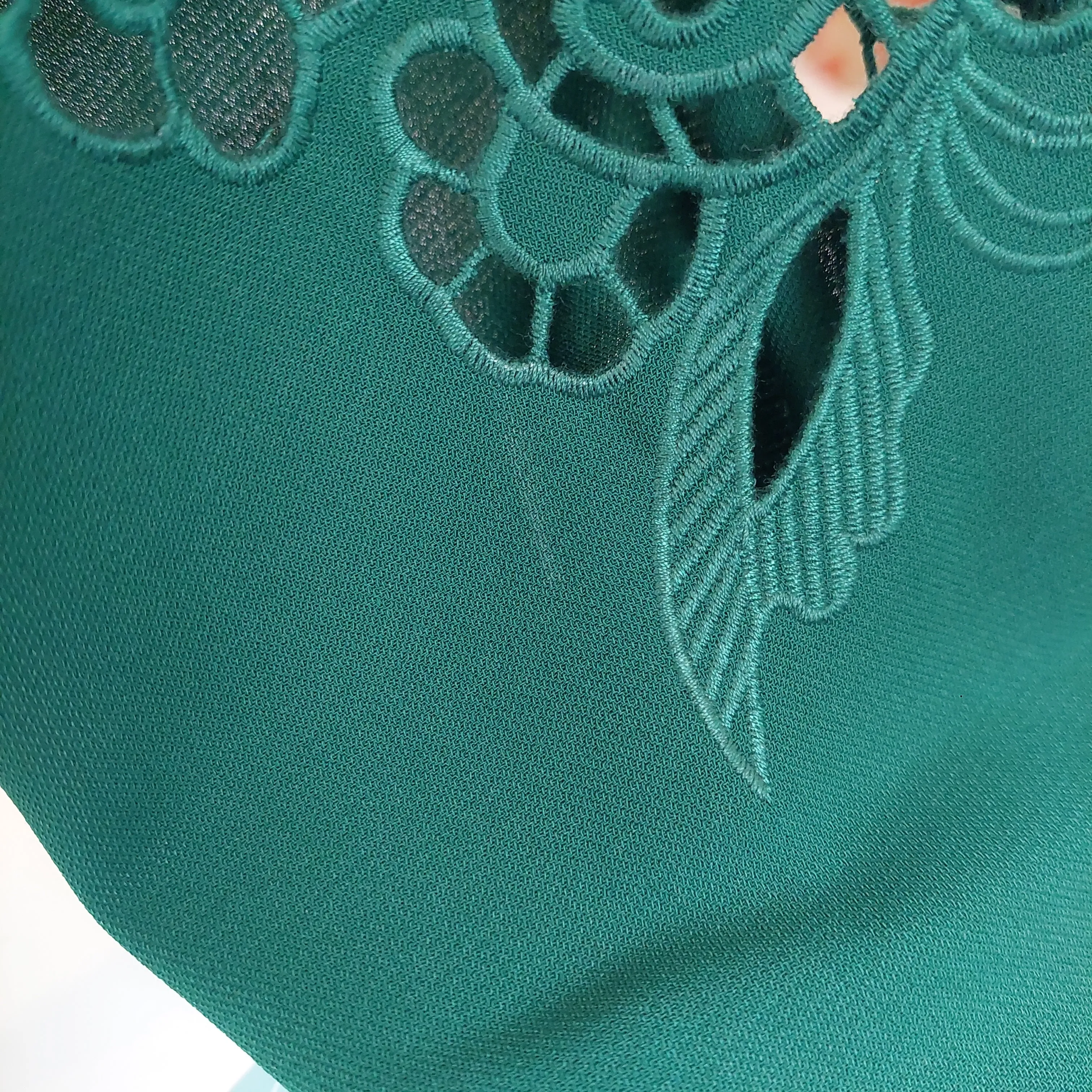 H&M Bottle Green Lace-detail Tunic | Gently used |