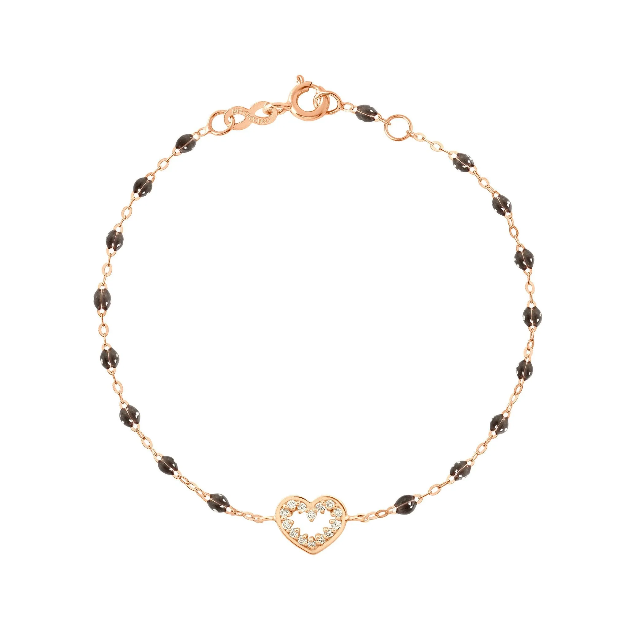 Heart Supreme Classic Gigi diamond bracelet, Quartz, Rose Gold, 6.7"