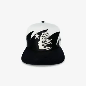 Hellstar Sports Snapback Hat 'Shark Teeth' Off White / Black SS24