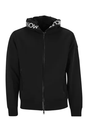 HOODIE WITH ZIP AND LOGO