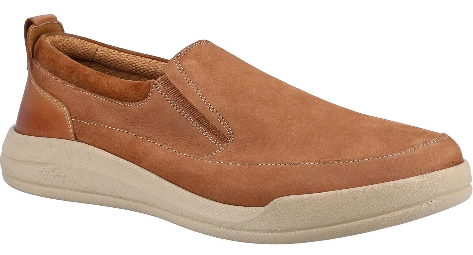 Hush Puppies Eamon Mens Leather Slip On Casual Shoe