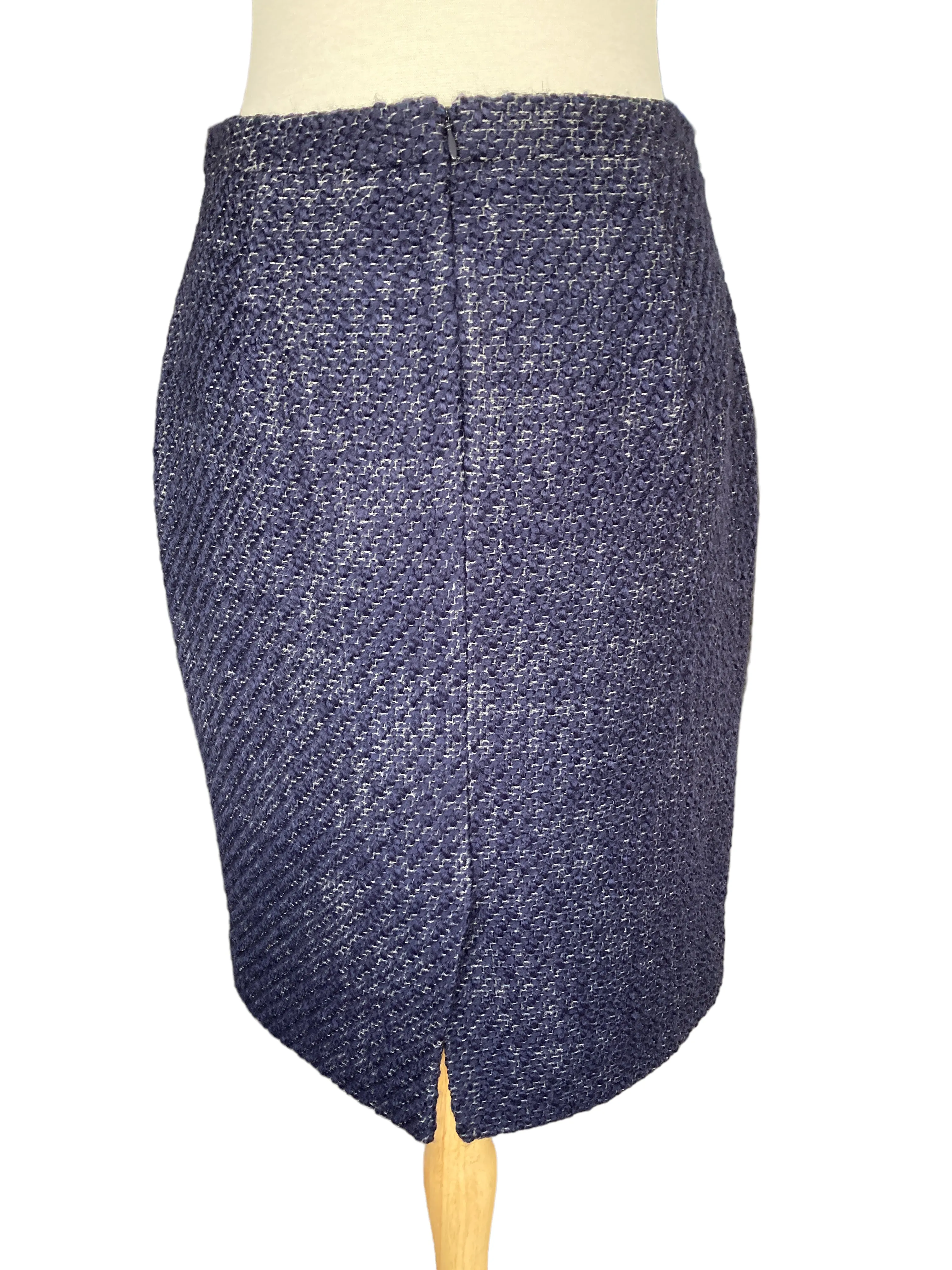 J. Crew Navy Boucle No. 2 Pencil Skirt, 6