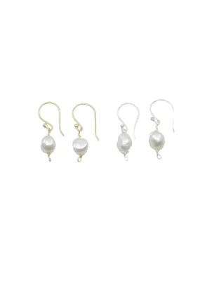 Jill Short Drop Pearl Earrings