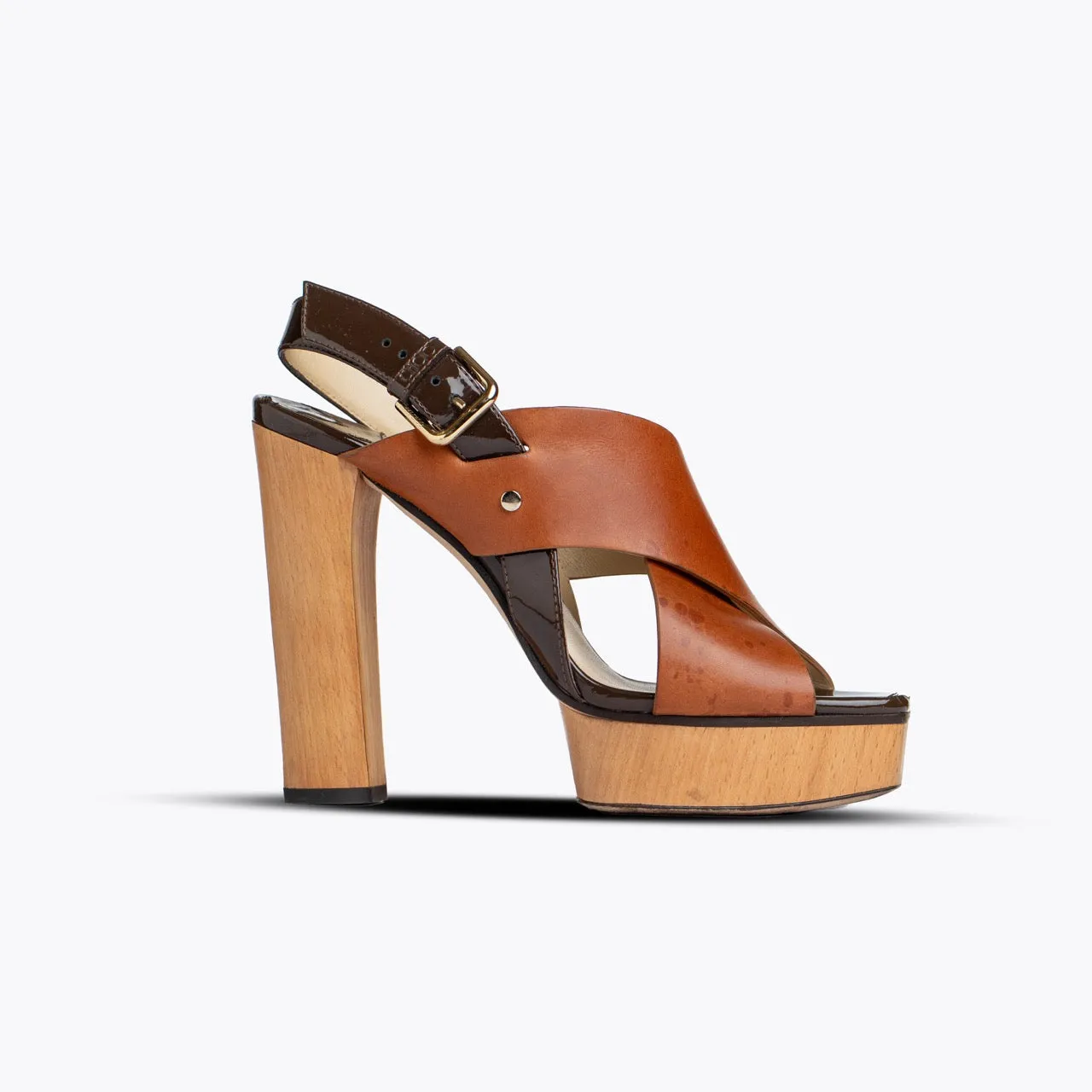 JIMMY CHOO AIX SANDALS BROWN