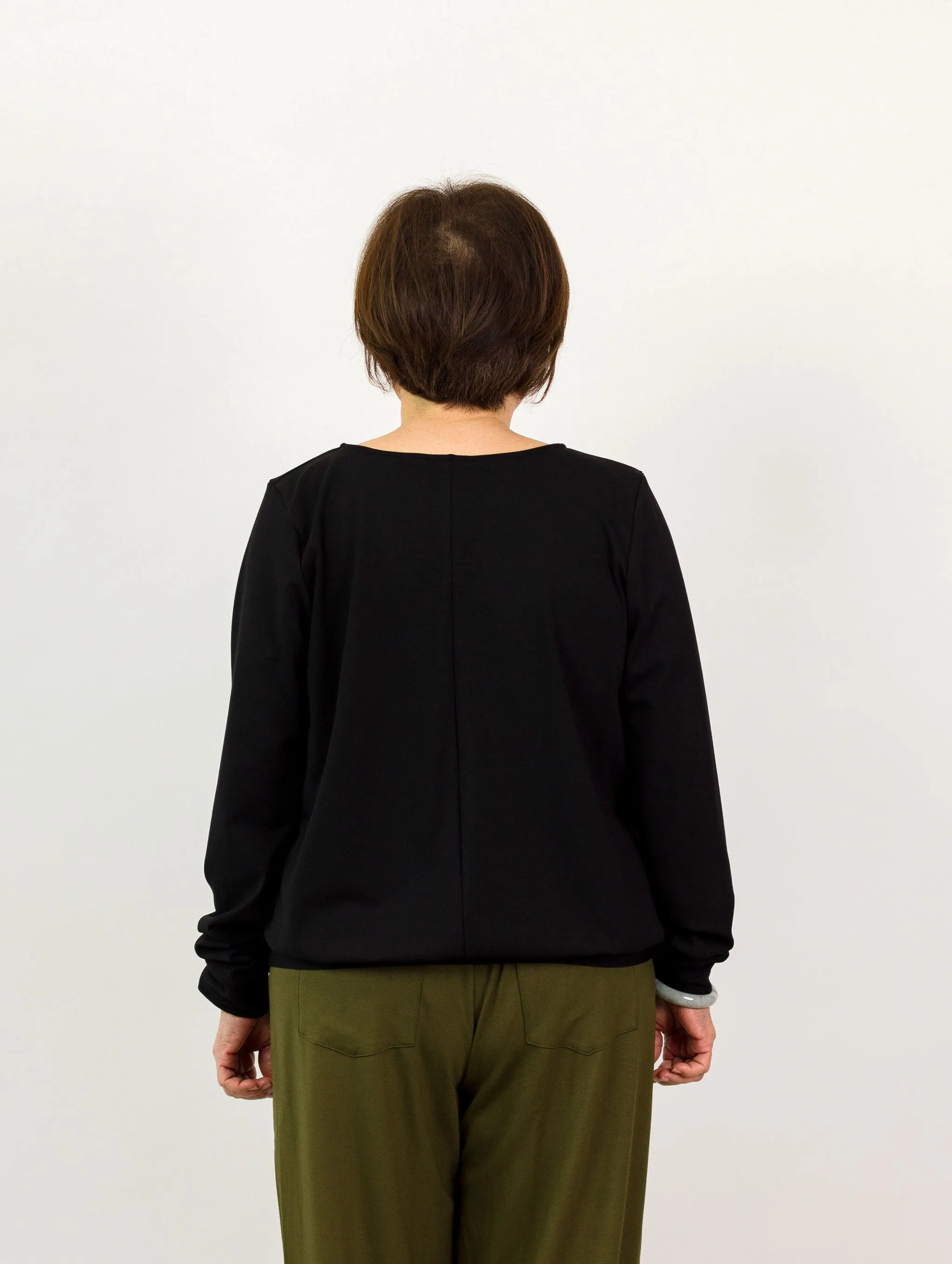 Joey Sweatshirt - Black Rib