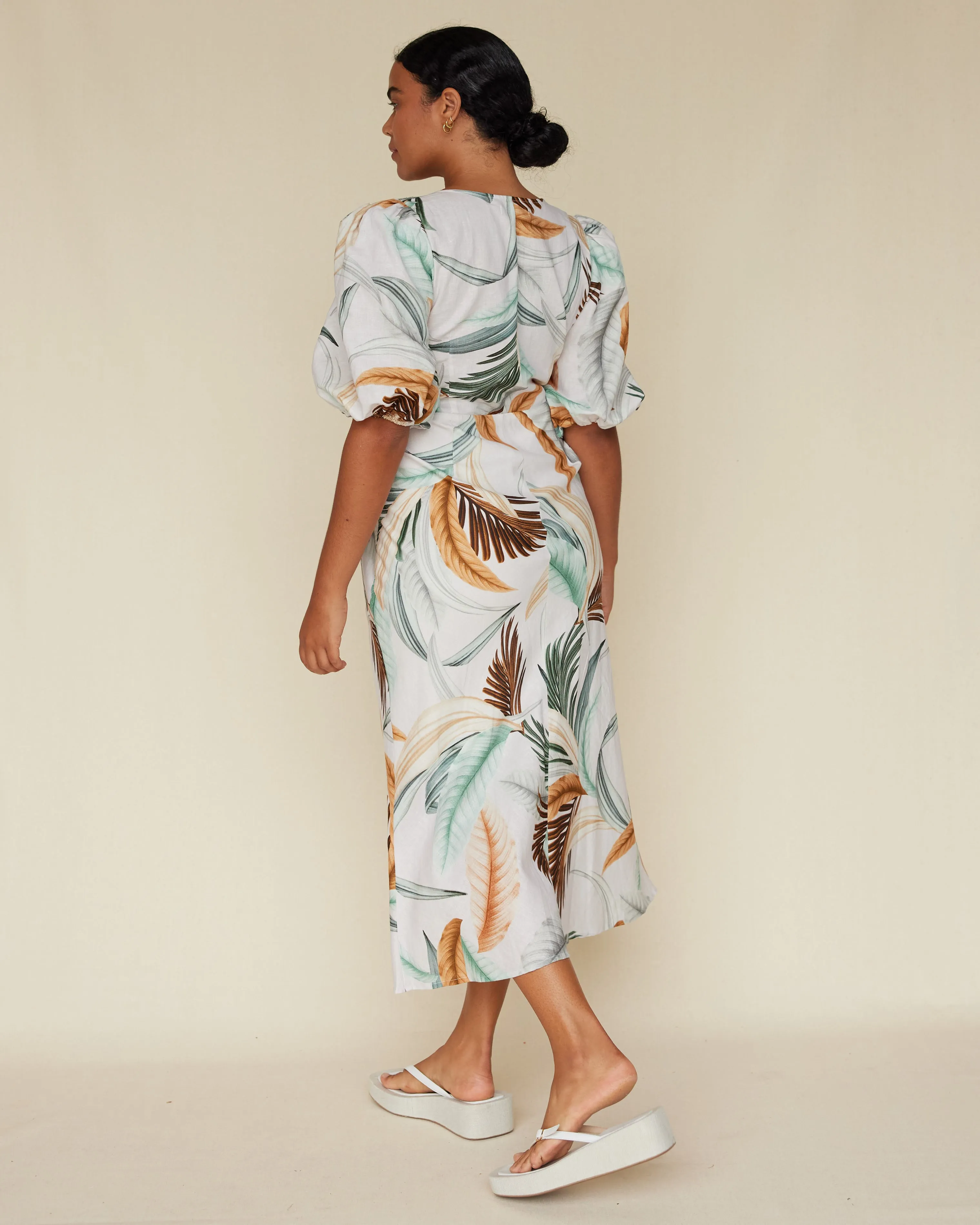 La Isla Linen Cocktail Dress