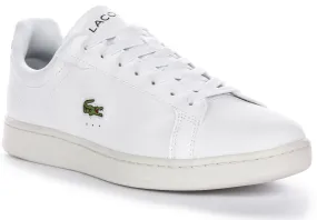 Lacoste Carnaby Pro In White Green For Men