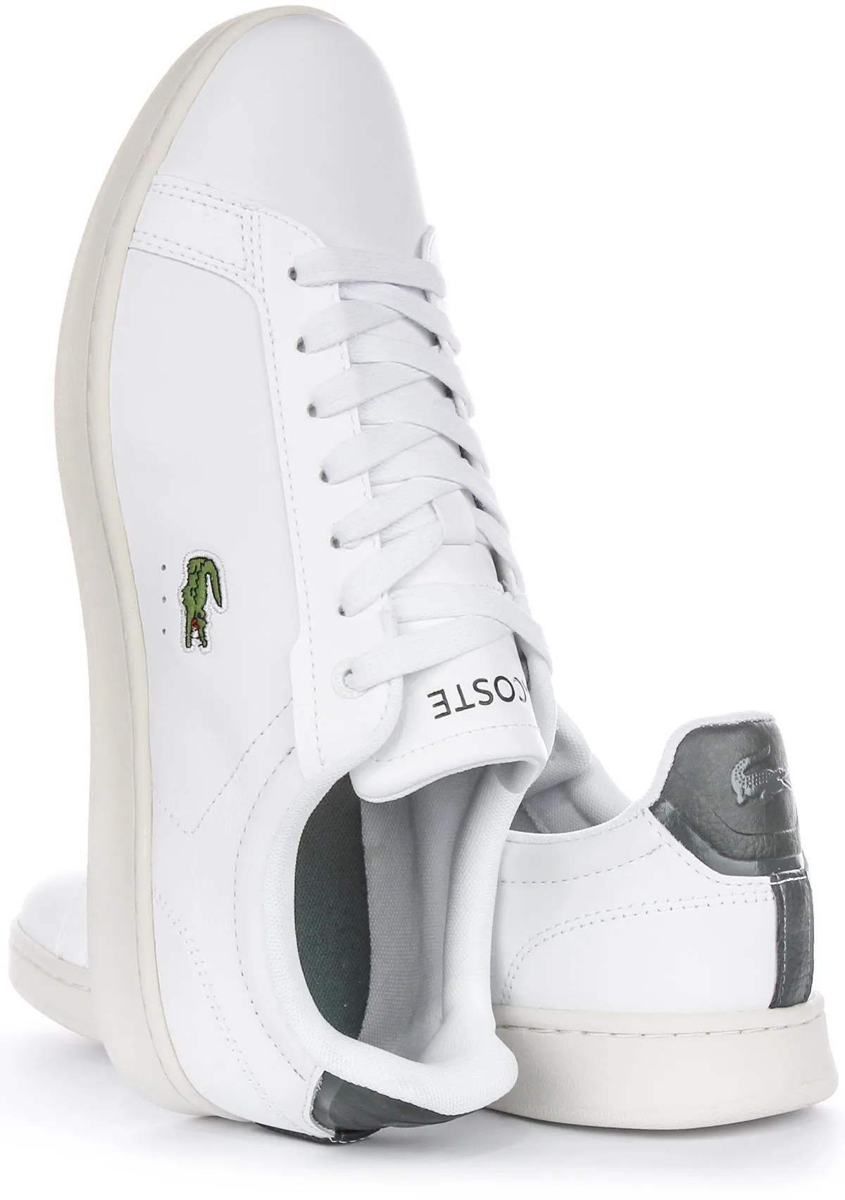 Lacoste Carnaby Pro In White Green For Men