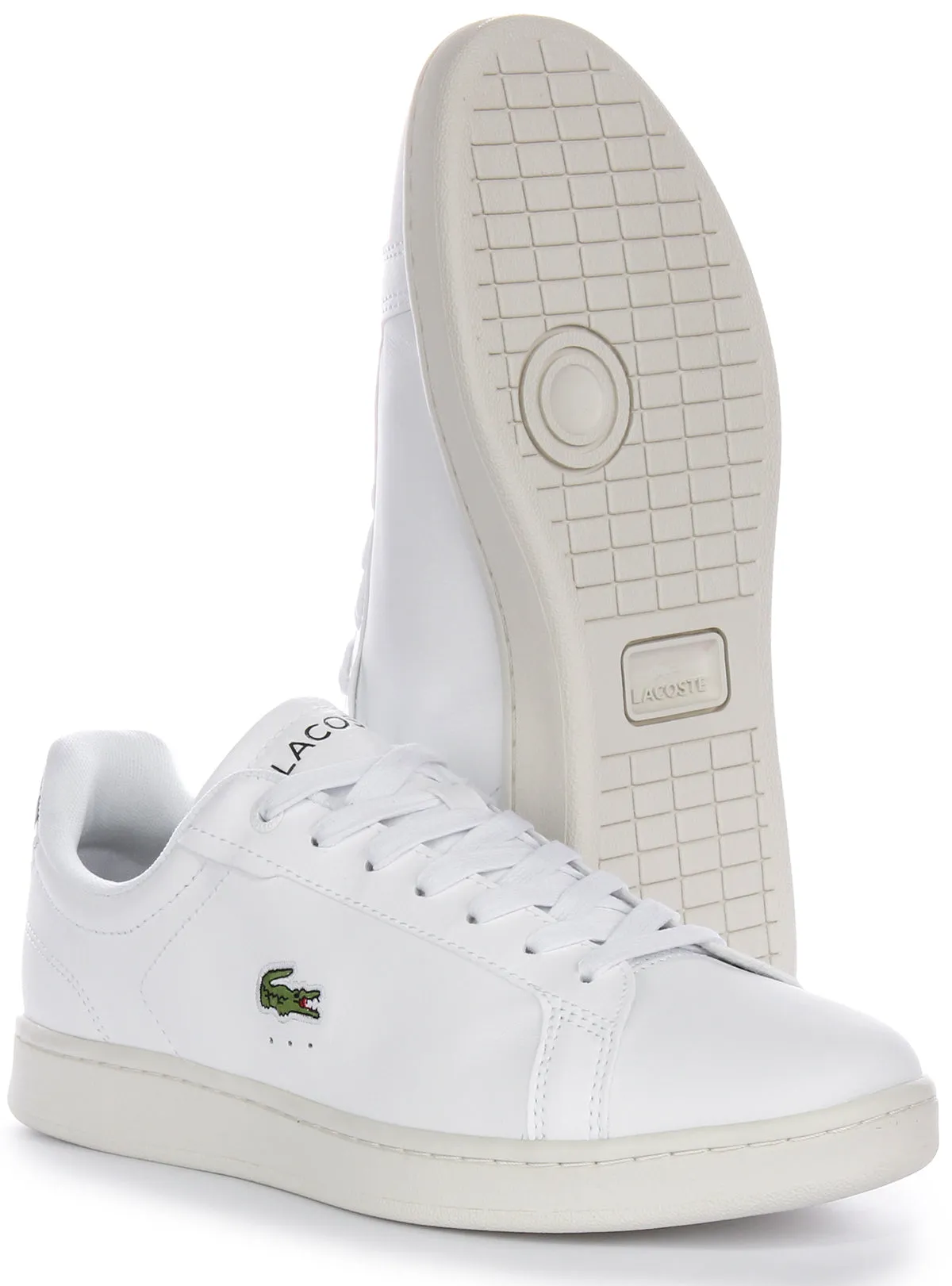 Lacoste Carnaby Pro In White Green For Men