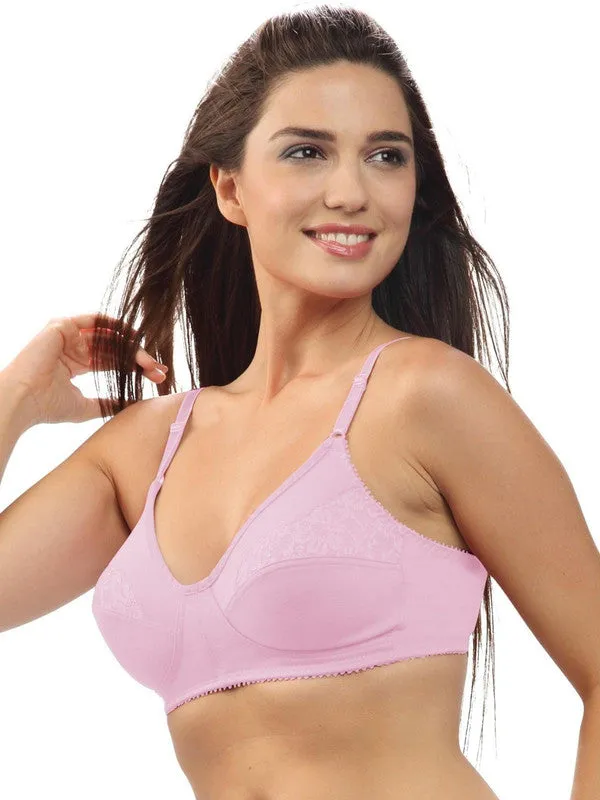 Lovable Baby Pink Non Padded Non Wired Full Coverage Bra L-0196-P.PINK