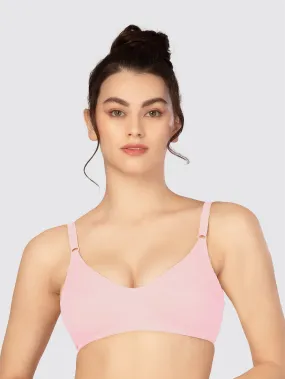 Lovable Baby Pink Non Padded Non Wired Full Coverage Bra L-0196-P.PINK