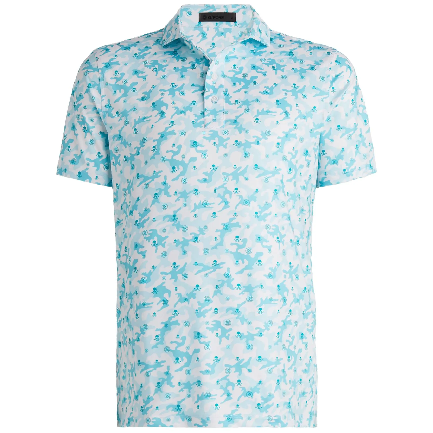 Mapped Icon Camo Tech Jersey Polo Emerald - SS24