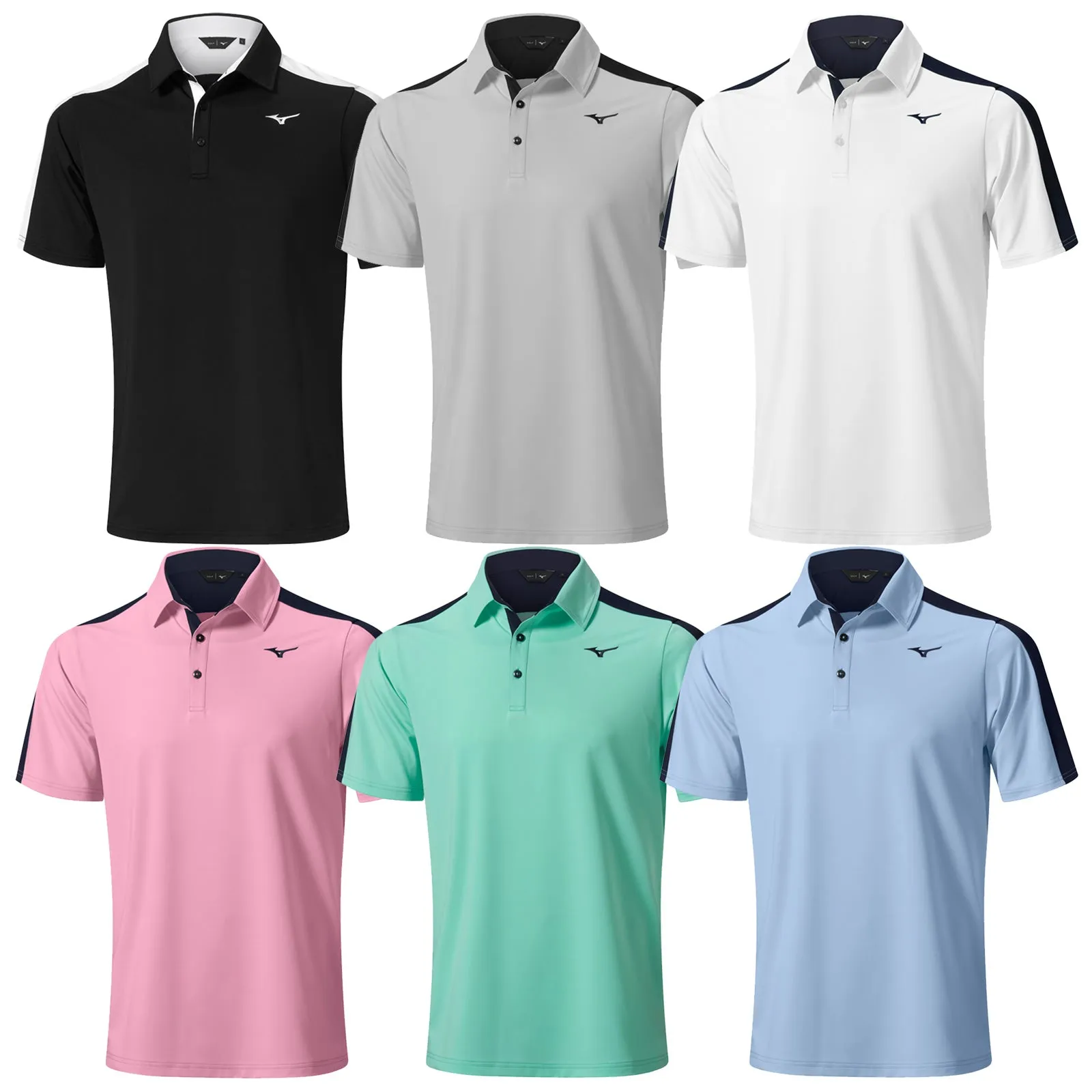 Mizuno Mens Comp Trim Polo Shirt